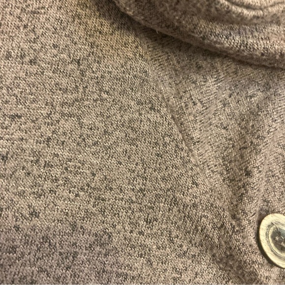 Ladies Vanilla Bay Brown Marbled Cowl Neck Shirt - Picture 2 of 5